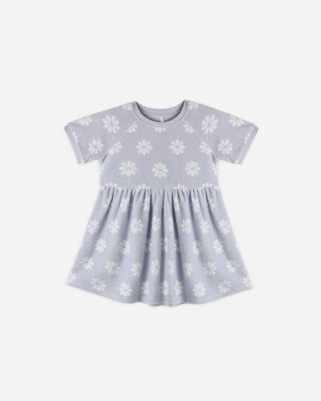 Rylee + Cru Raglan Dress Periwinkle Daisy Little Sprout