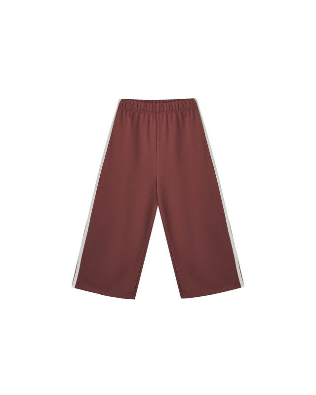 Rylee + Cru Track Pant Burgundy Little Sprout