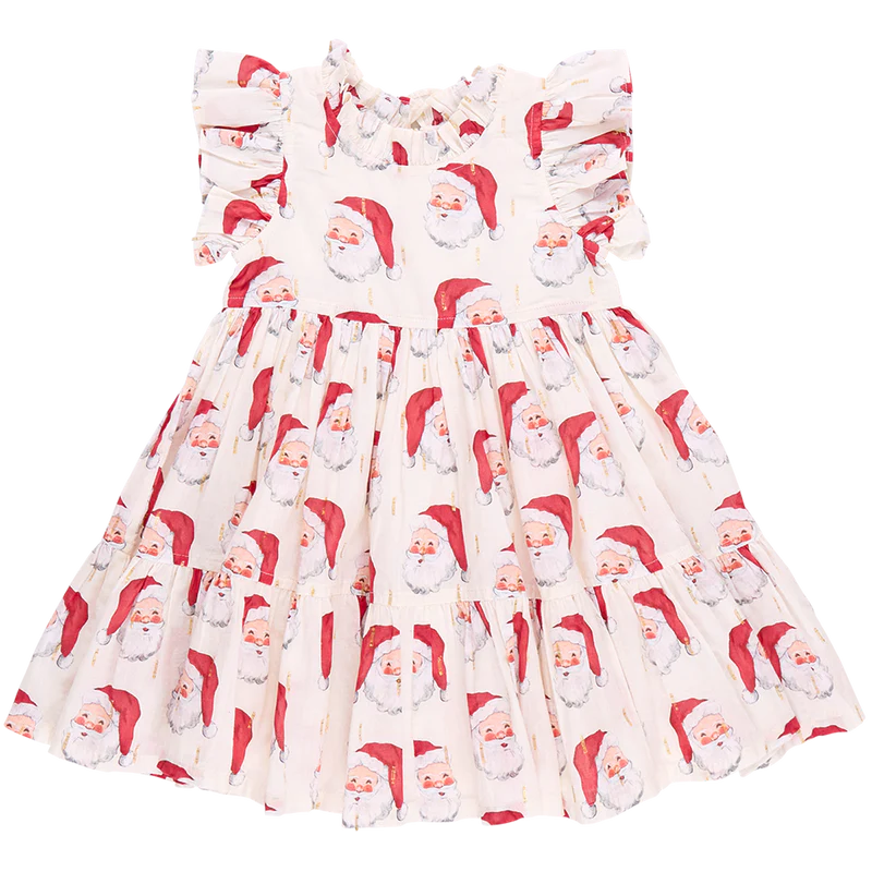 Girls Jennifer Dress - Vintage Santas