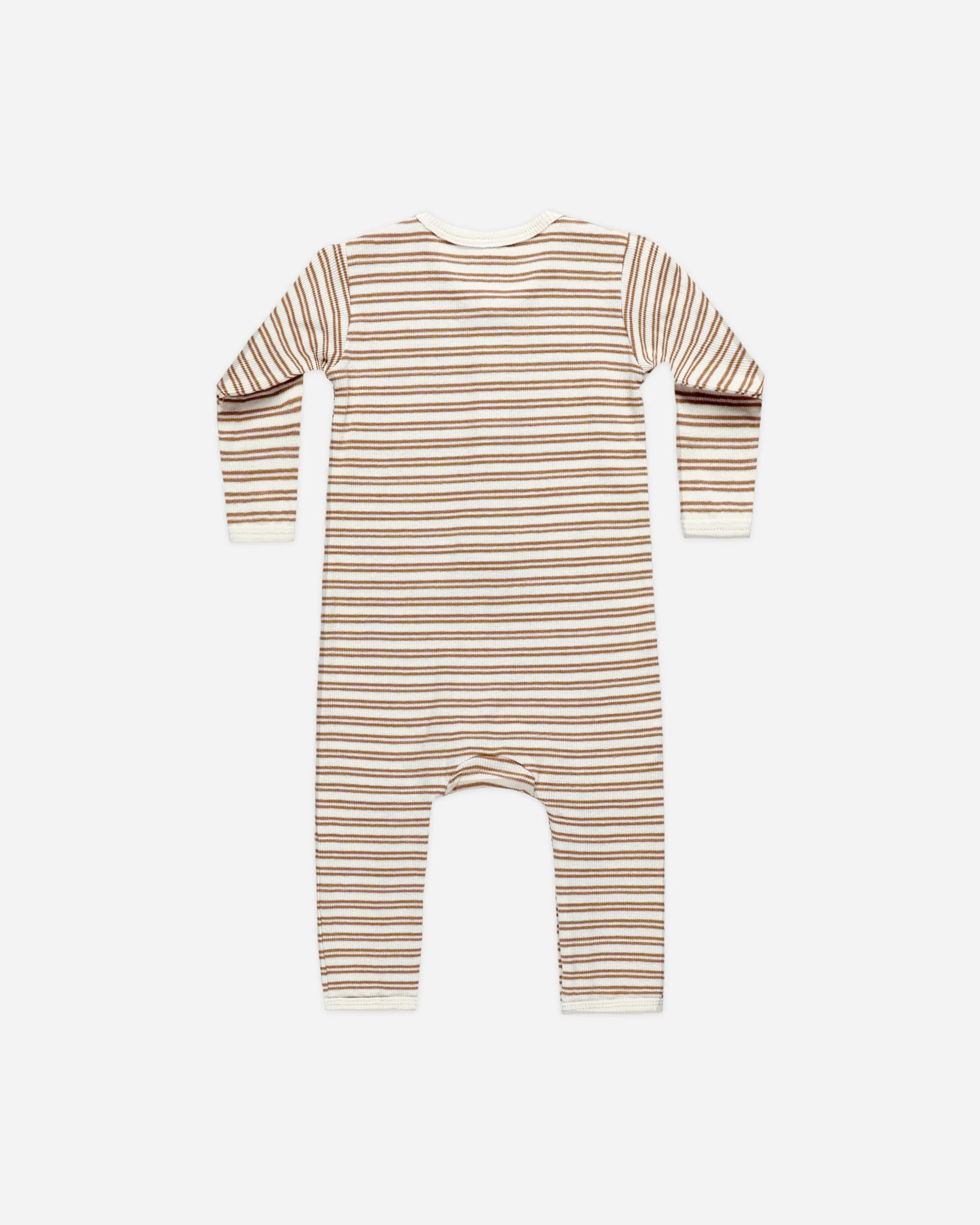 Ribbed Baby Jumpsuit - Golden Stripe