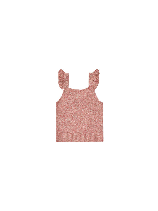 Knit Tank - Heathered Strawberry