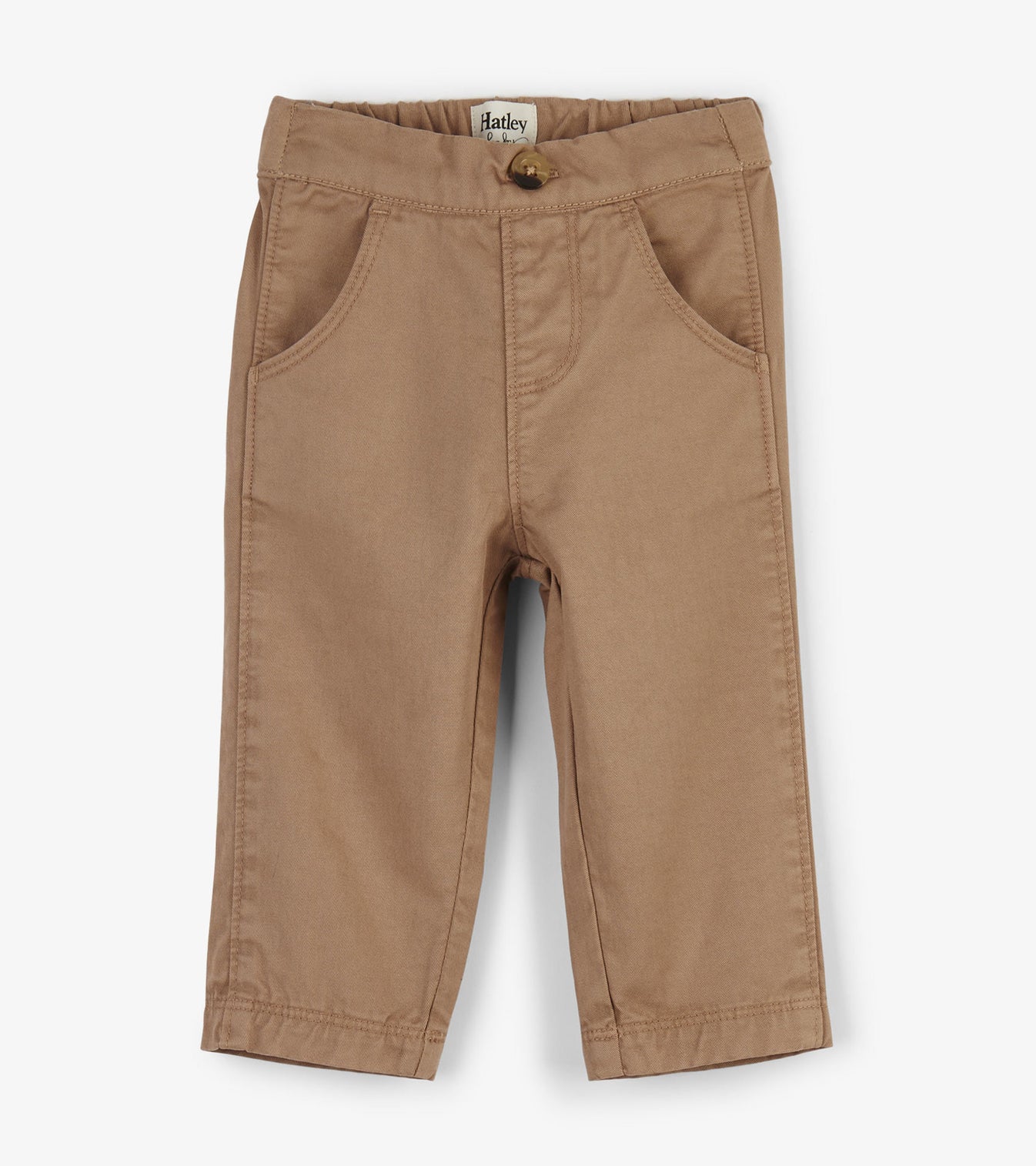 Khaki Baby Twill Pants - Thatched