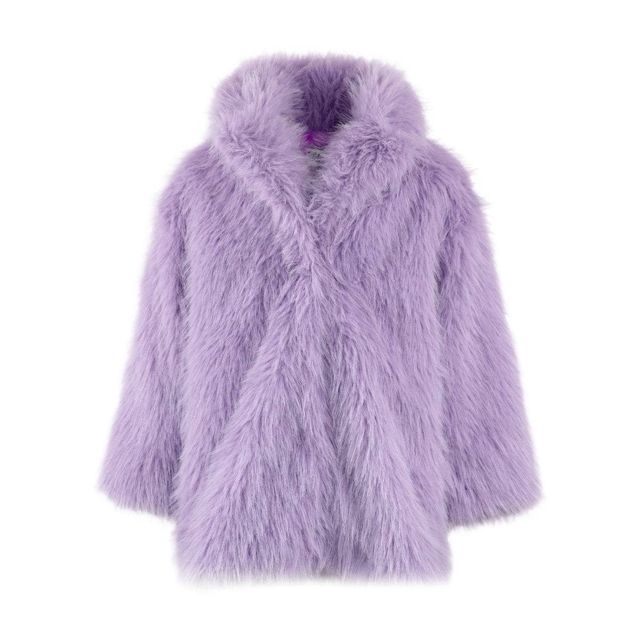 Lola and the Boys Lavender Haze Faux Fur Coat Little Sprout