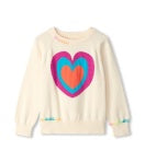 Layered Hearts Raglan Pullover Sweater - Cami Lace