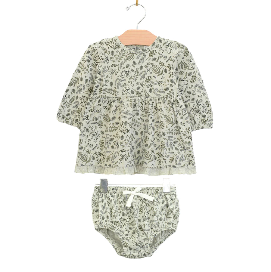 Tunic Lace Set - Combed Jersey Loden Sprigs