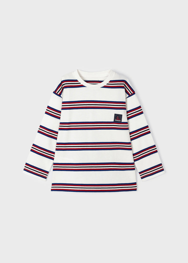 Long Sleeve Stripes T-Shirt 4019 - Cream