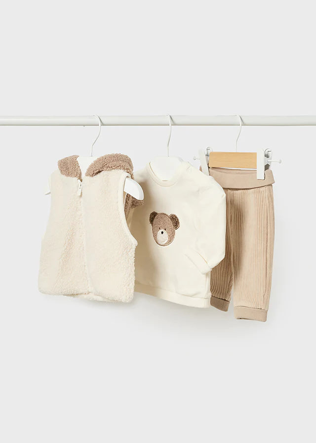 3 piece tracksuit teddy sherpa madera boy