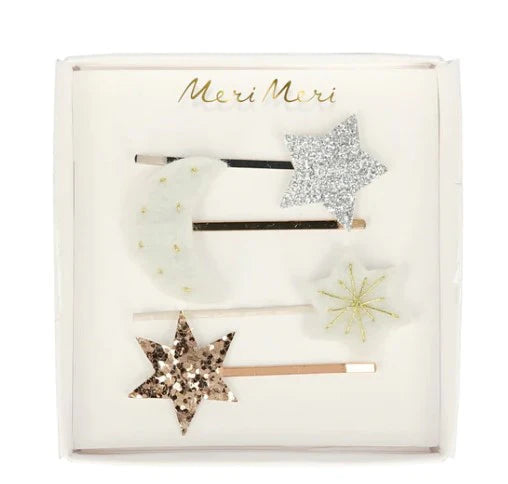 Moon & Star Hair Slides