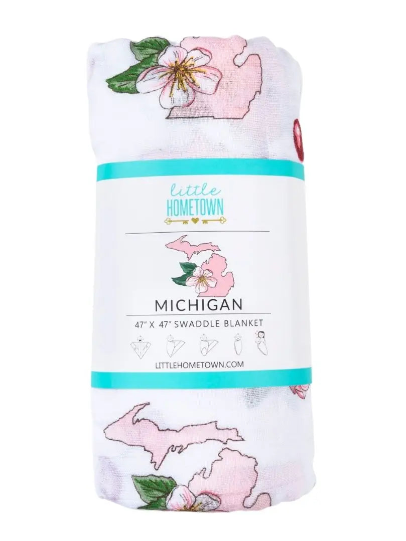 Michigan Baby Swaddle Blanket