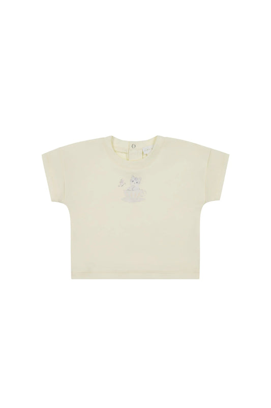 Pima Cotton Mimi Top - Egret