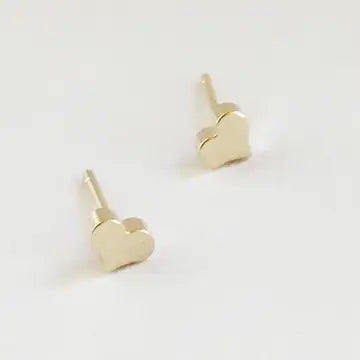 Post Earrings Mini Heart