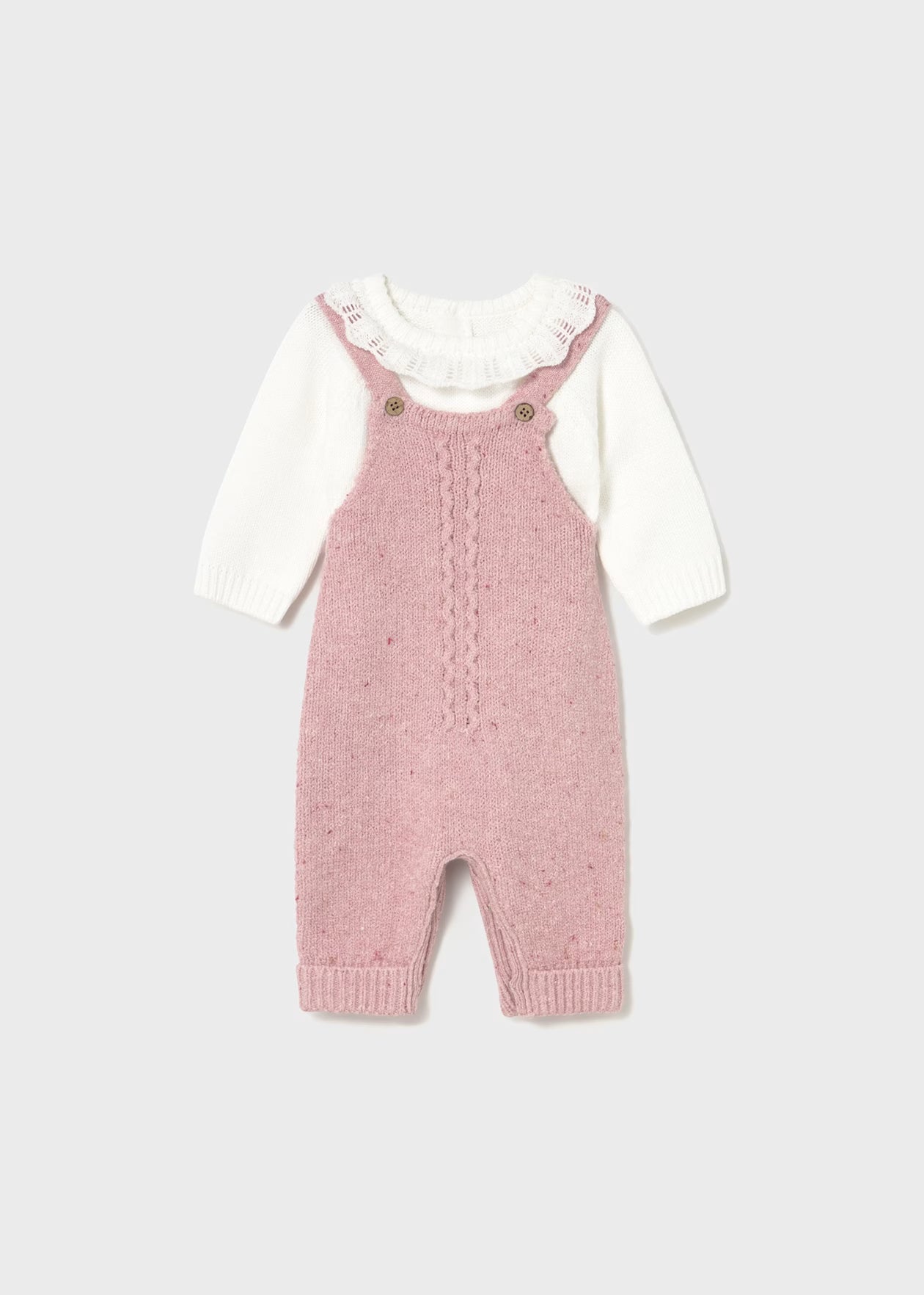 Newborn Girl Overall Sweater set Little Sprout