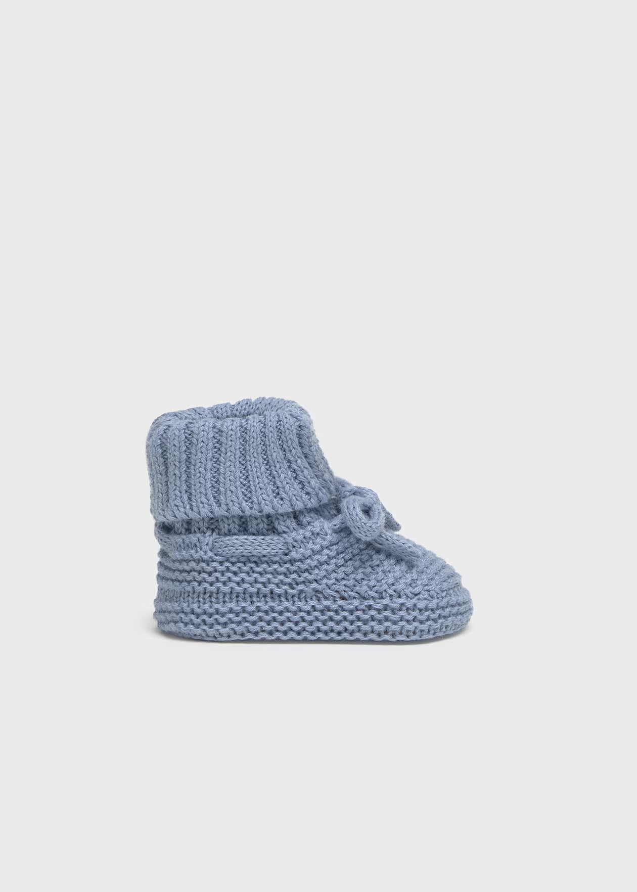 Mayoral Newborn Knit Booties Cloud Little Sprout