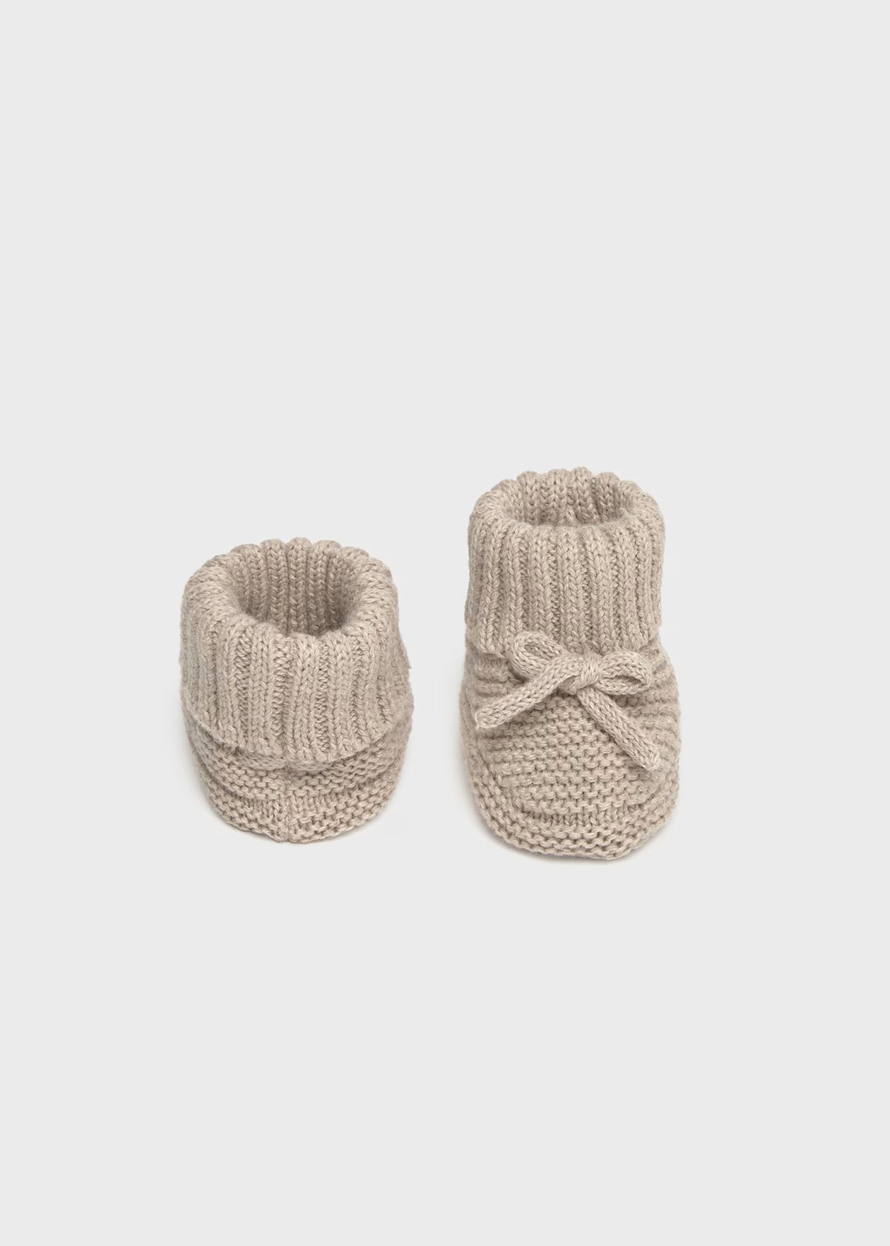 Newborn Knit Booties - Dune
