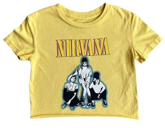 Nirvana Not Quite Cropped Tee- Sunrise