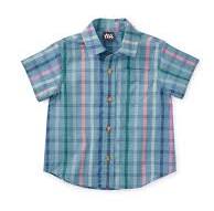 Madras Woven Baby Shirt - Pescadores Plaid