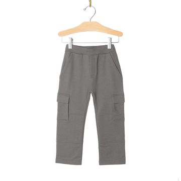 Brushed Fleece Cargo Pant - Pewter