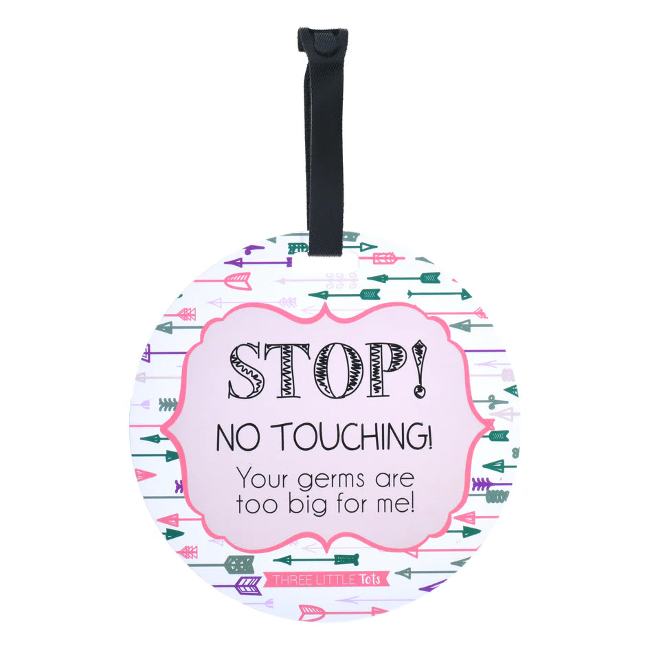 No Touching Car Seat & Stroller Tag-Little Sprout