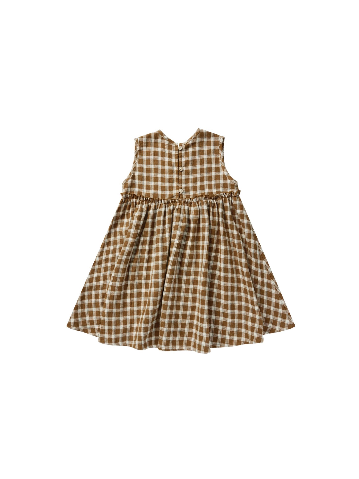 Harper Dress -Saddle Plaid