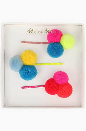 Pom Pom Hair Slides