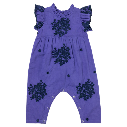 baby girls jennifer jumper royal purple w/embroidery