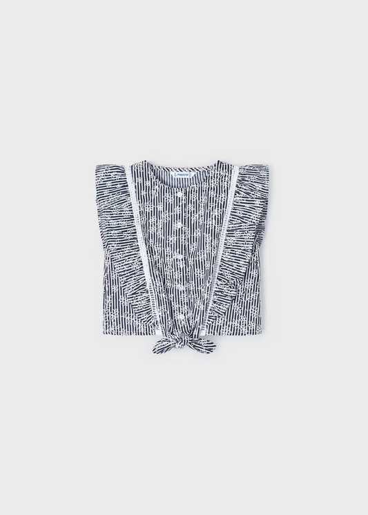 Stripes Loose Shirt - Ink