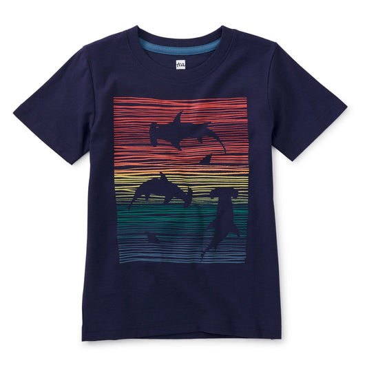 Rainbow & Sharks Graphic Tee