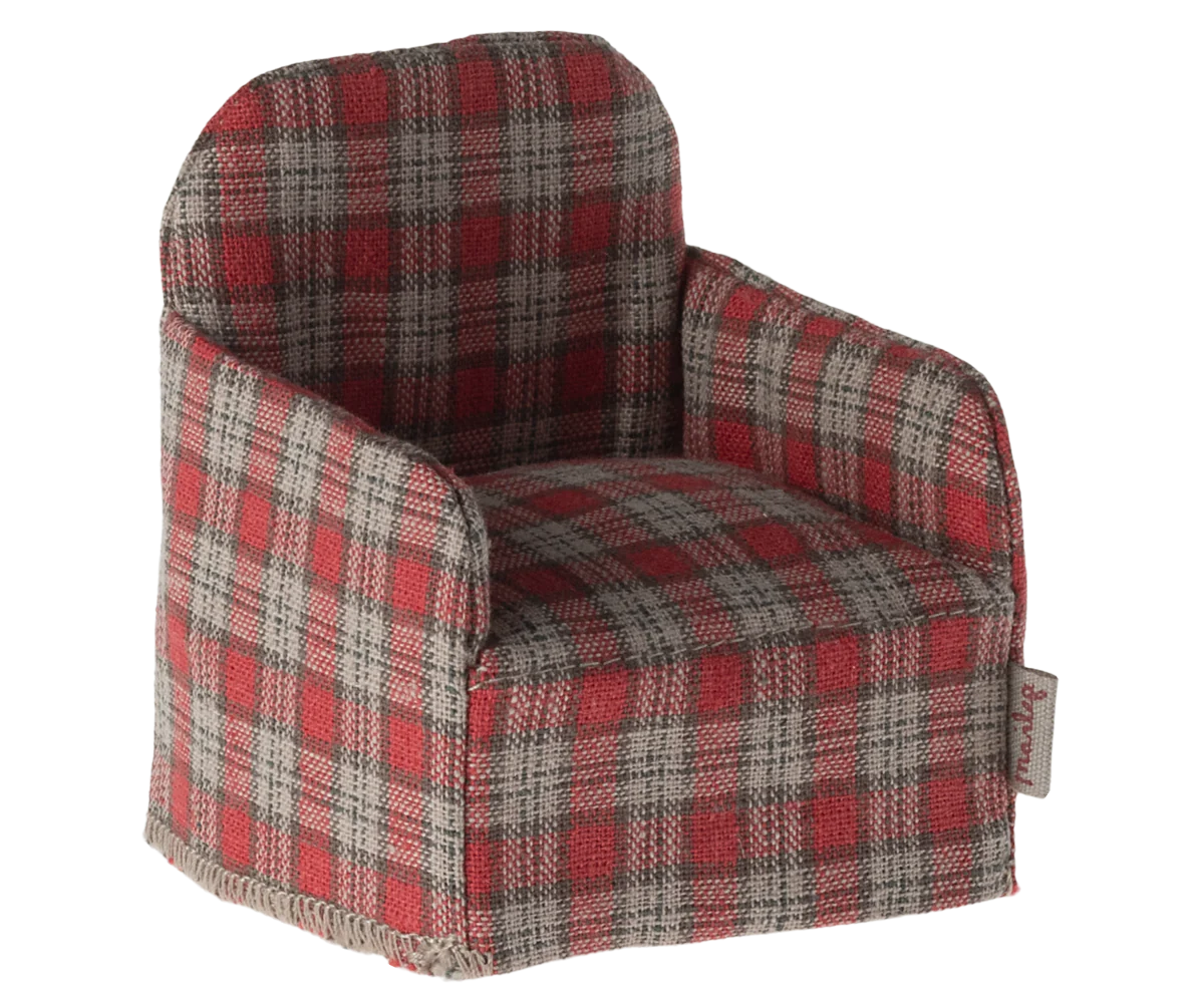 Chair, Mouse - Red Checker