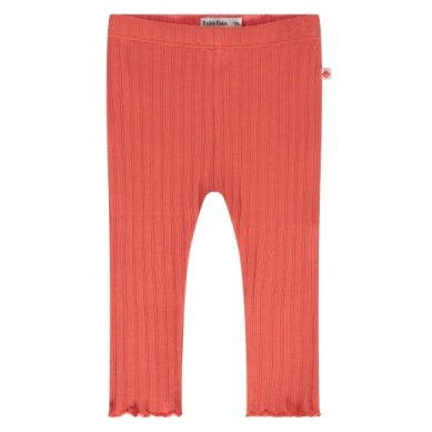 Baby Rib Leggings - Grapefruit