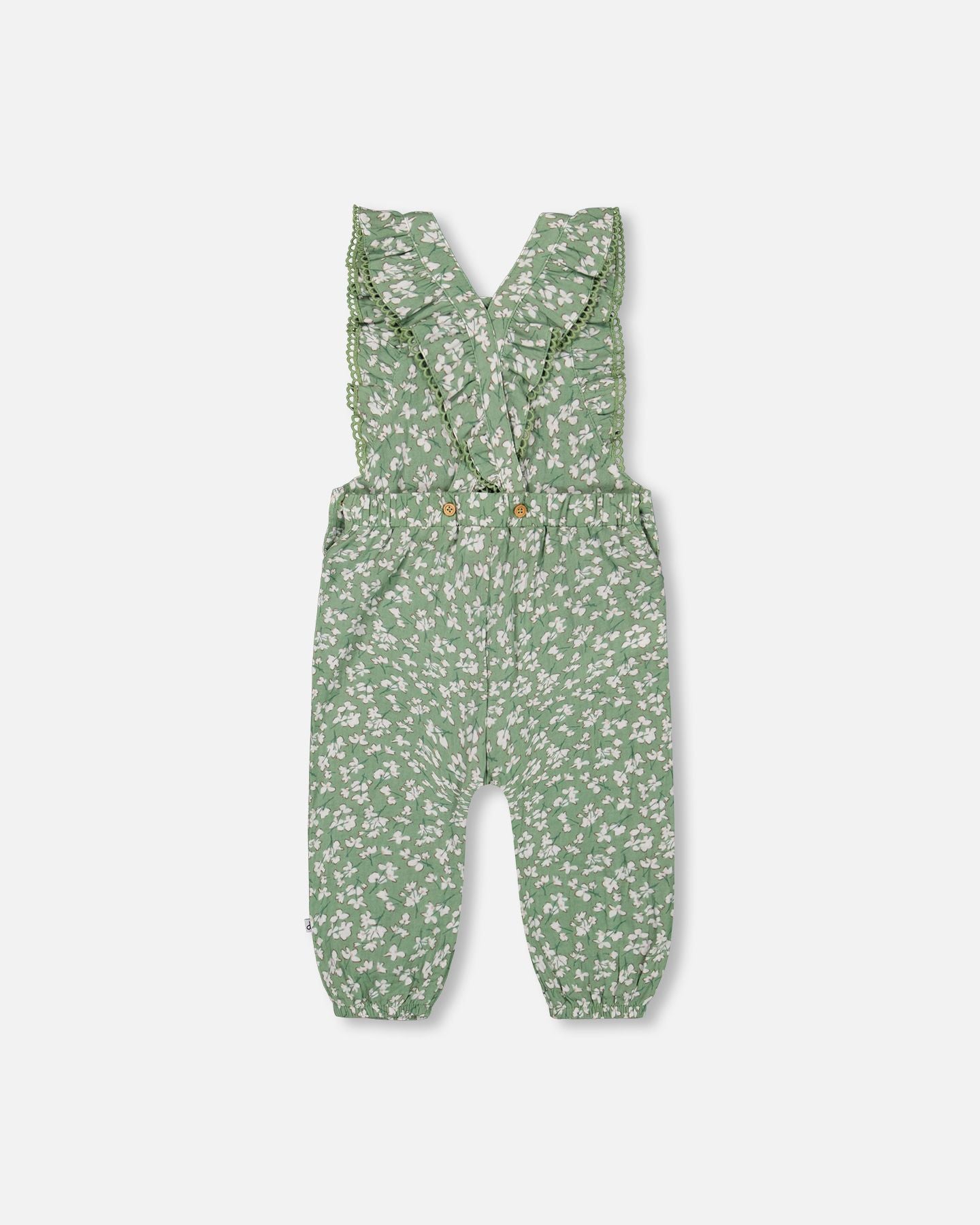 Jumpsuit - Printed Ditsy Floral Muslin