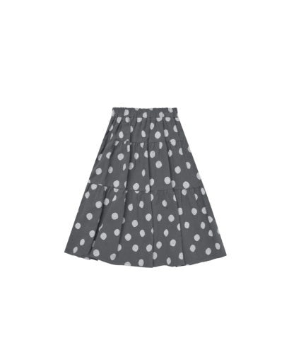 Tiered Midi Skirt - Dotty