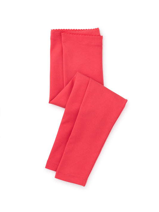 Solid Leggings- Scarlet