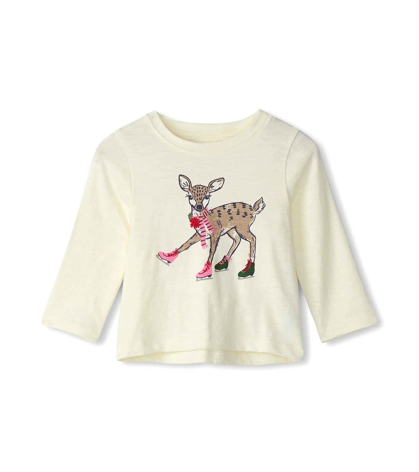 Skating Deer Gather Back Tee