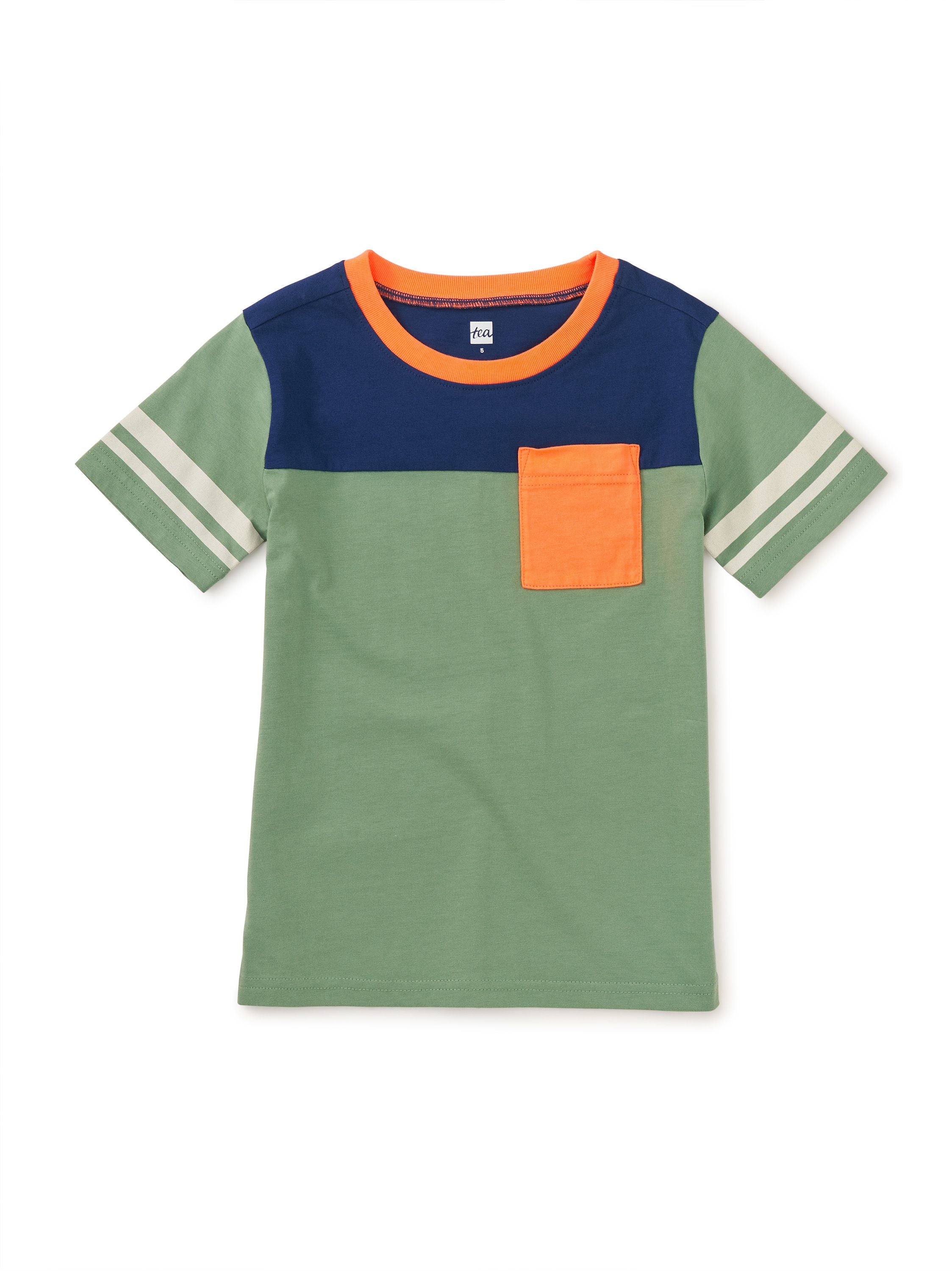 Sporty Pocket Tee - Thyme