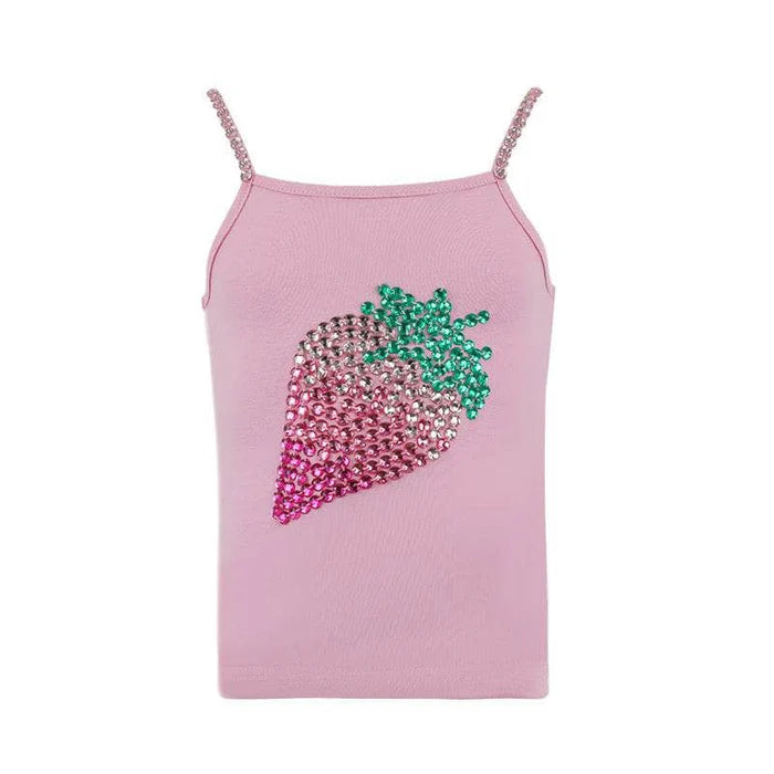 Lola and the Boys Strawberry Gems Tank Top Little Sprout