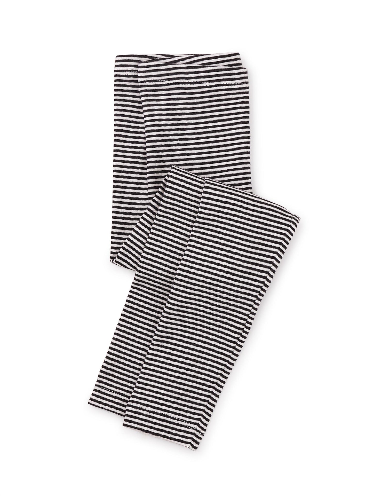 Striped Leggings - Jet Black