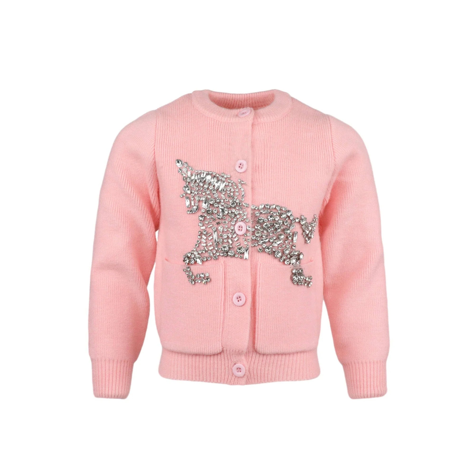 Lola and the Boys Unicorn Gem Cardigan Little Sprout