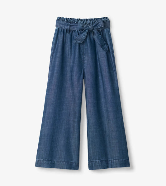 Tencel Textured Paperbag Pants - Maritime Denim Wash