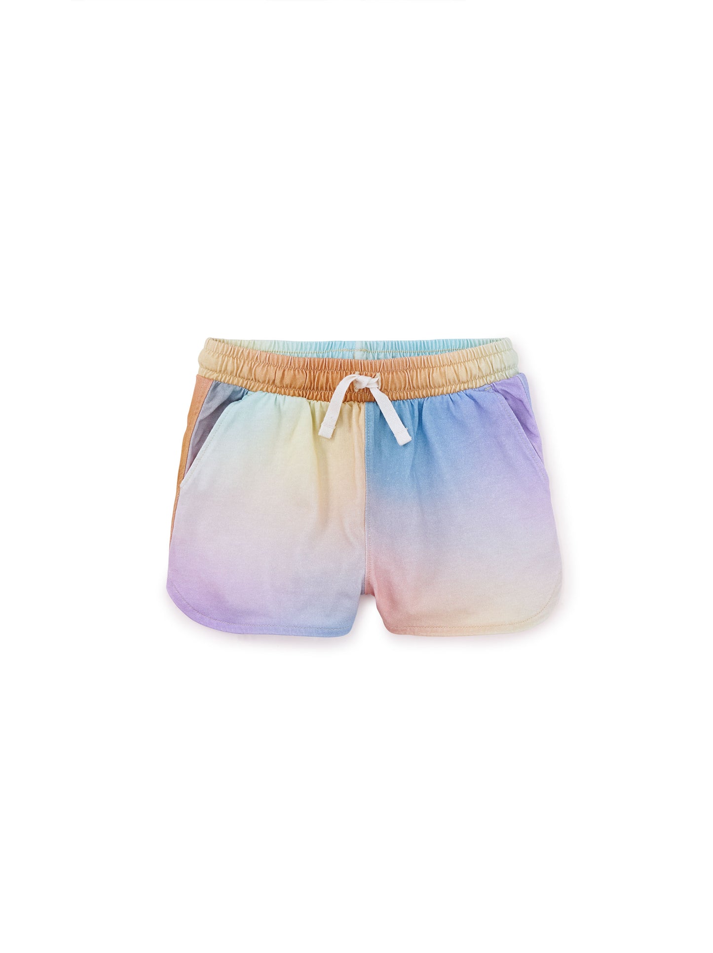 Tie Waist Shorts - Rainbow Gradient