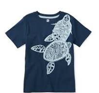 Two Turtles Graphic Tee - Whale Blue