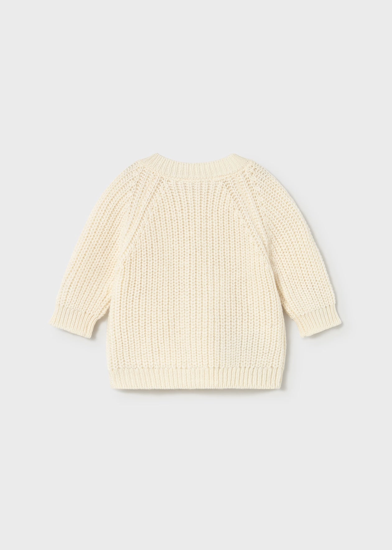 Baby Unisex Knit Cardigan - Ceramic