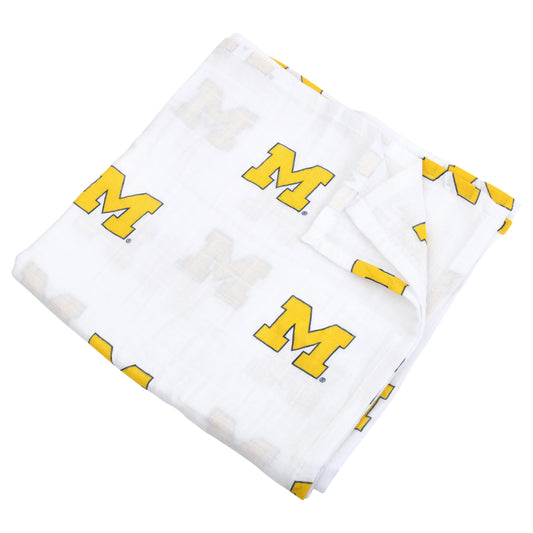 Licensed University of Michigan Muslin Swaddle