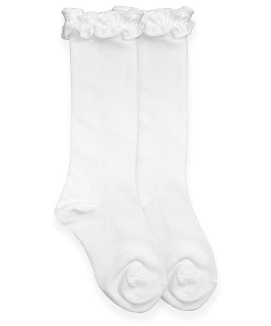 Ruffle Knee High Socks