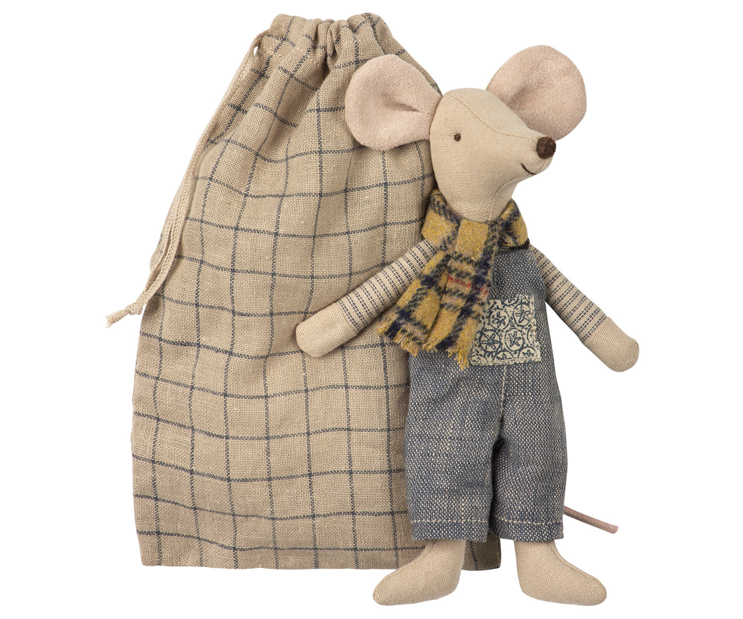 Winter Mouse Father In Bag