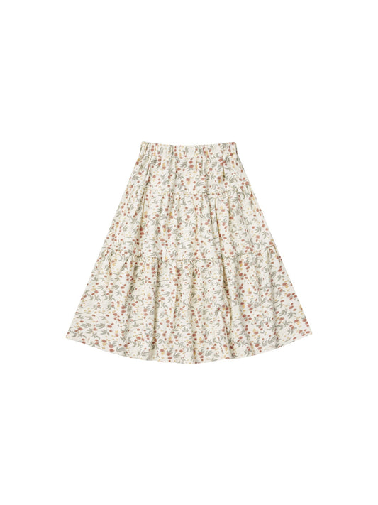 Tiered Midi Skirt - Aster